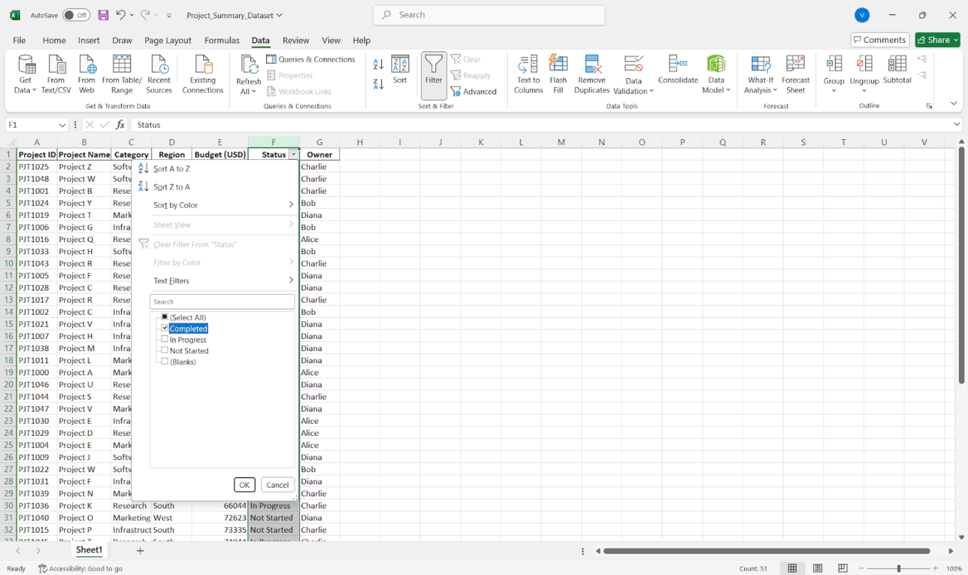 How to create a summary report in Excel