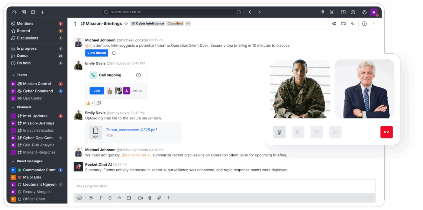 Rocket.Chat: clinical communication platform