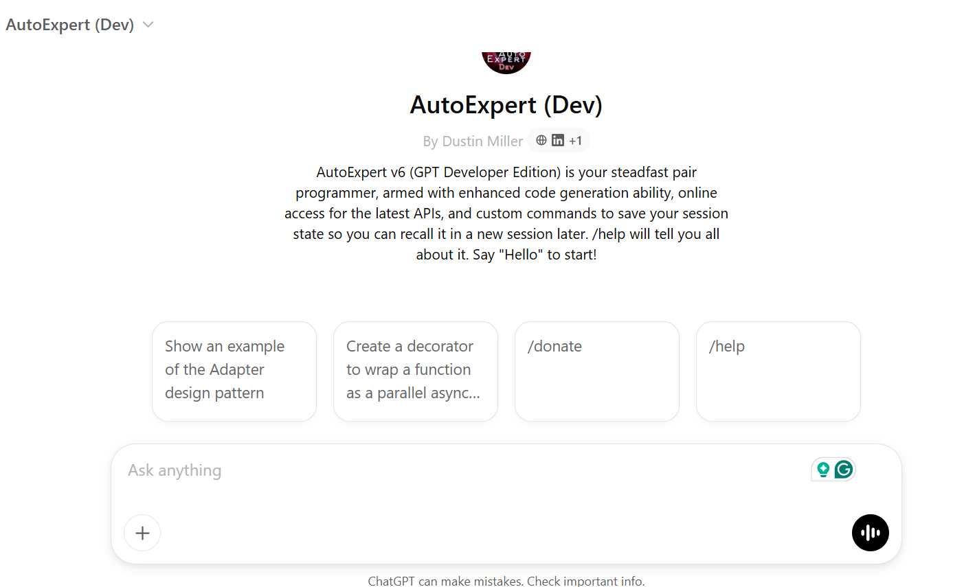 AutoExpert Dev