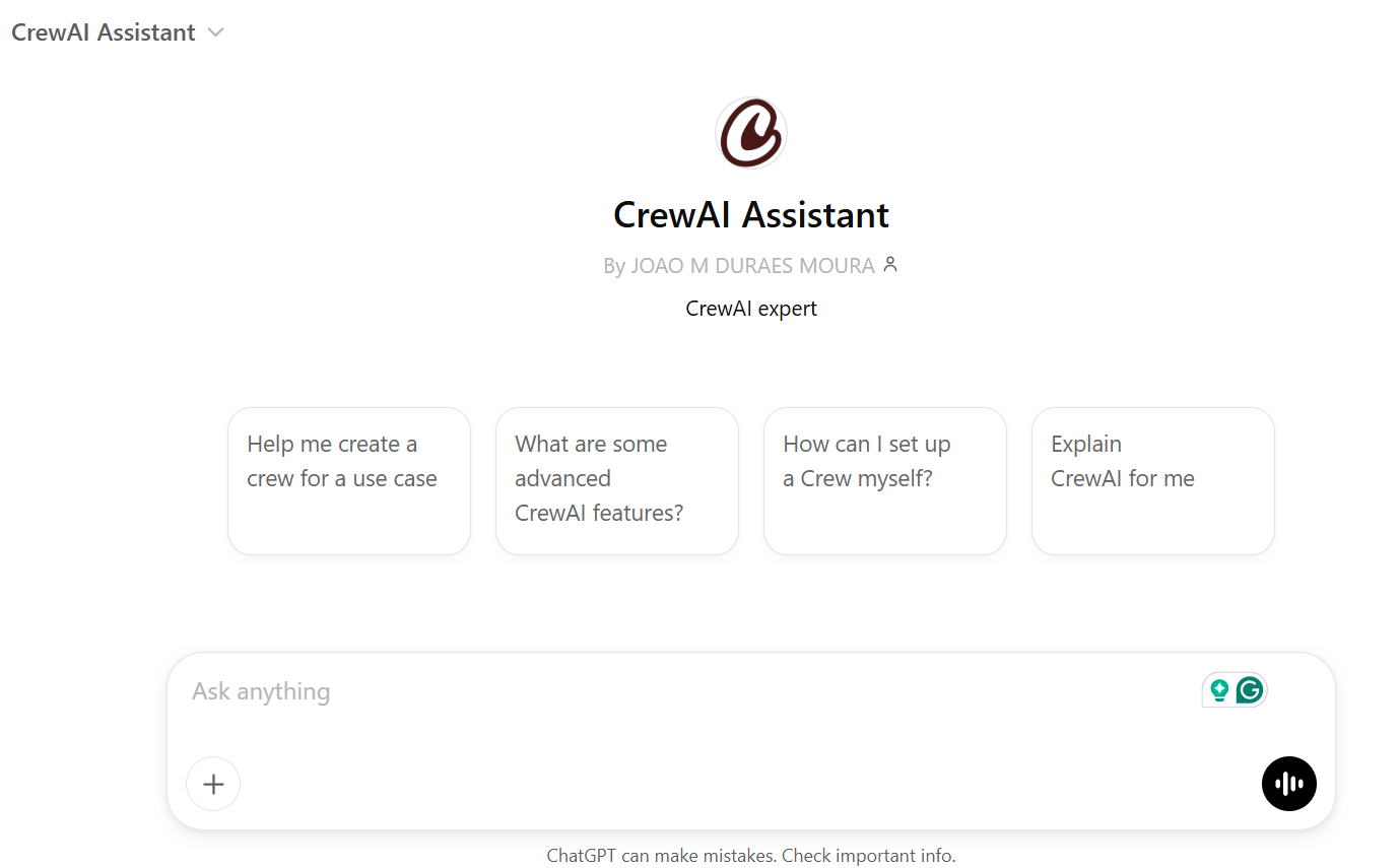 CrewAI Assistant