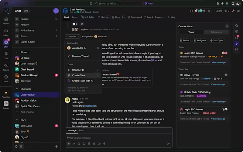 ClickUp Chat
