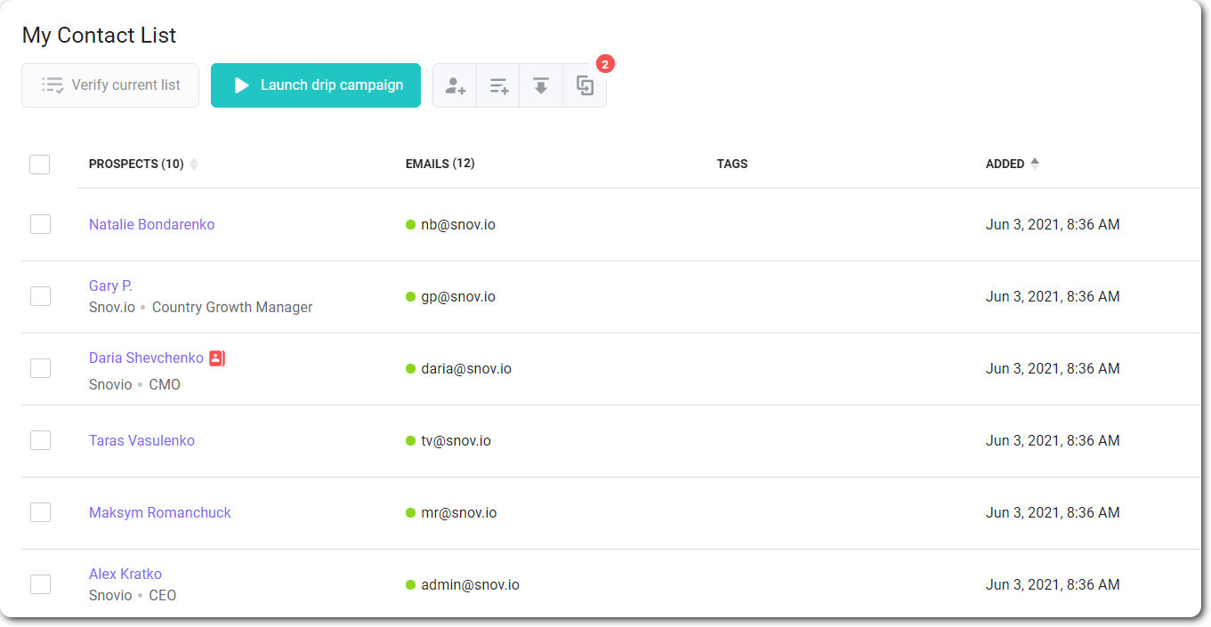 Snov.io: B2B Contact Database