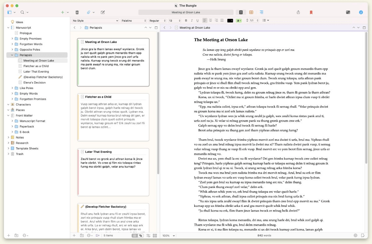 Scrivener: word alternative for mac