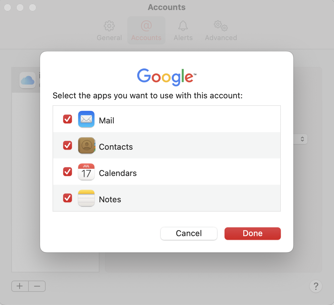 Enable calendar syncing
