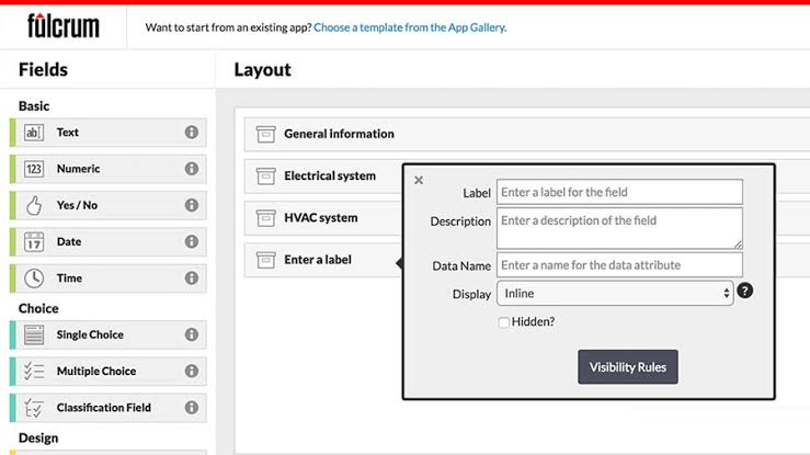 Fulcrum: una app, aplicación para el trabajo de campo y la compatibilidad con la Iniciativa Humanitaria de Harvard.