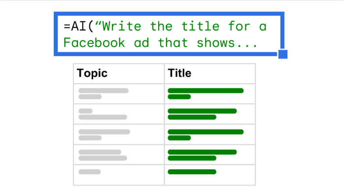 Numerous.ai: excel automation tools