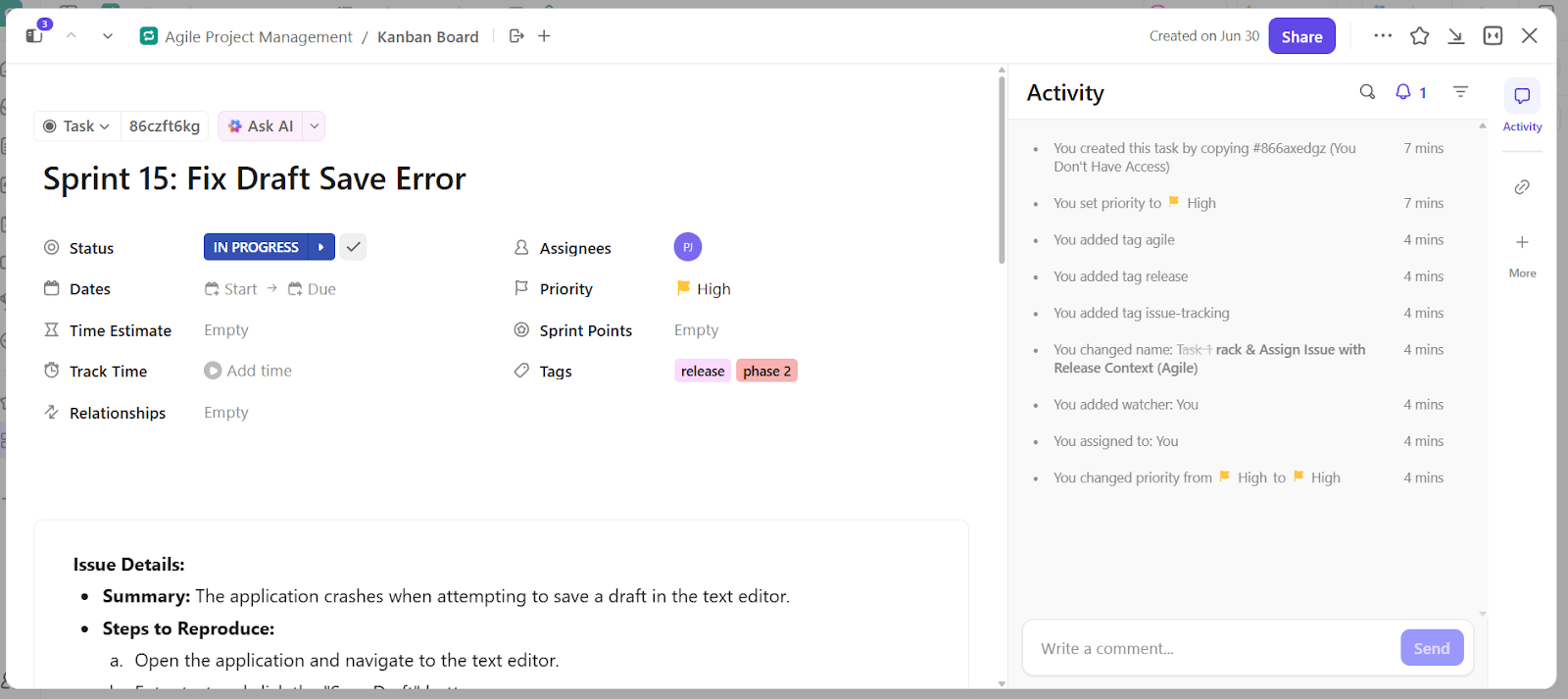 ClickUp Tasks: Plan, assign, track, and collaborate on work at any scale