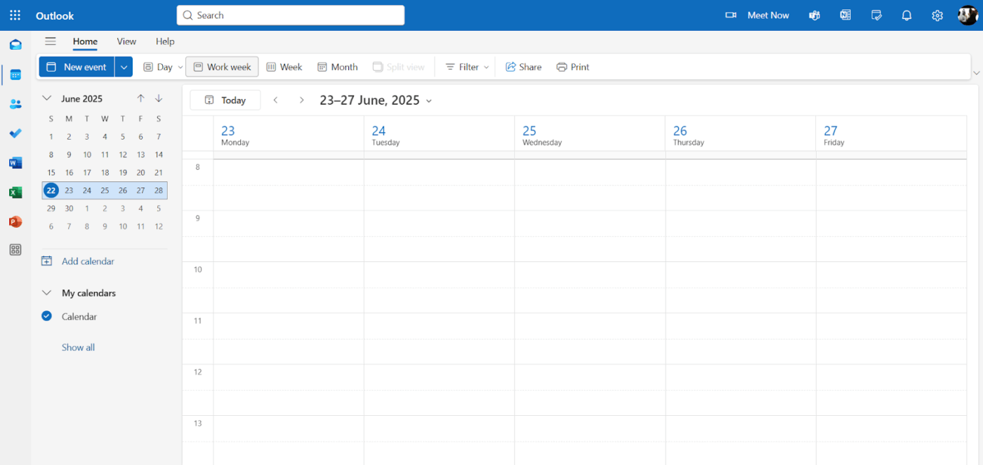 Outlook Calendar