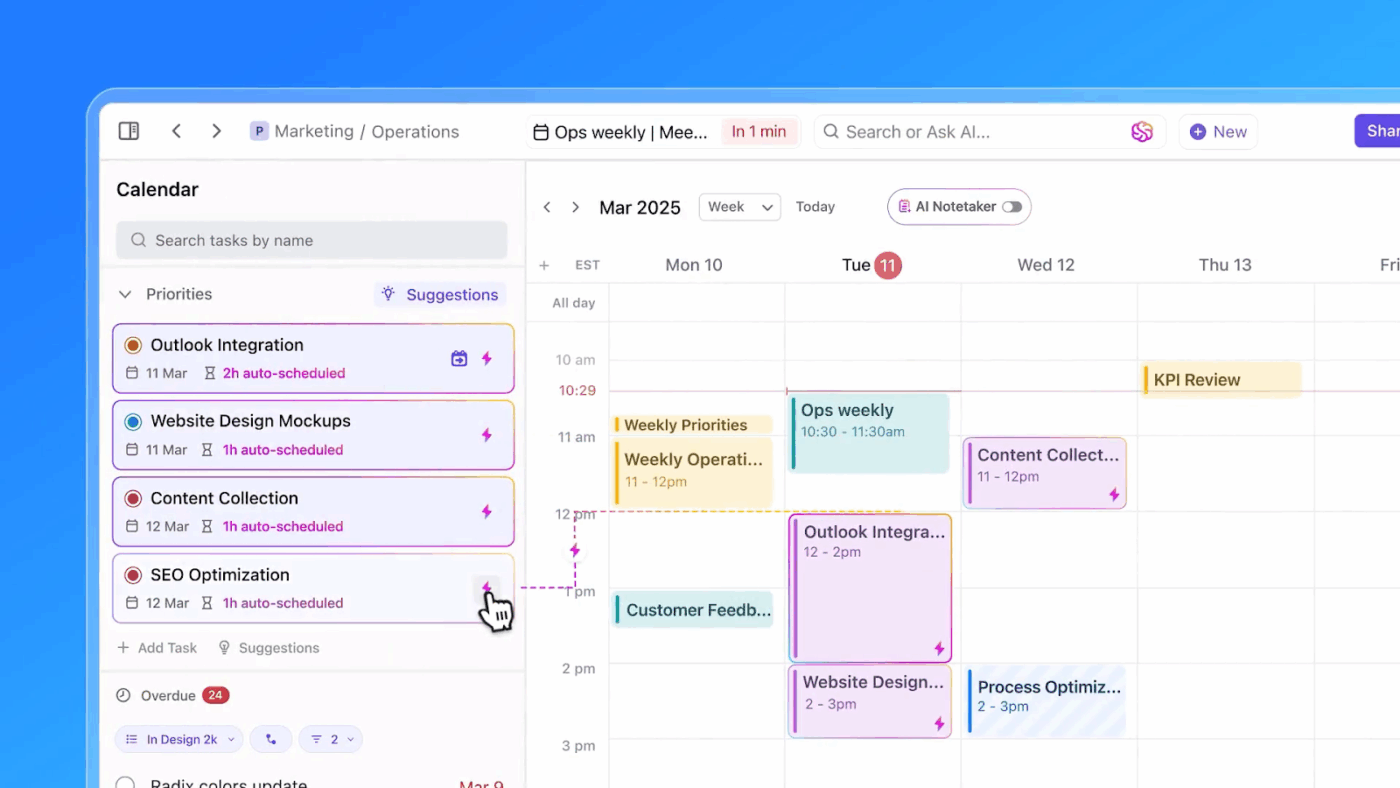 ClickUp Calendar: How to Add Outlook to Google Calendar