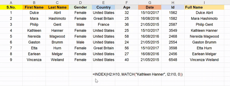 Excel - VLOOKUP alternative