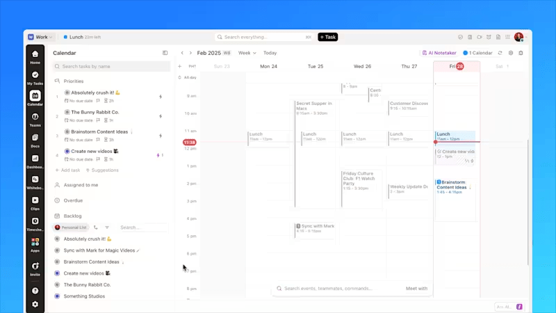 ClickUp Calendar