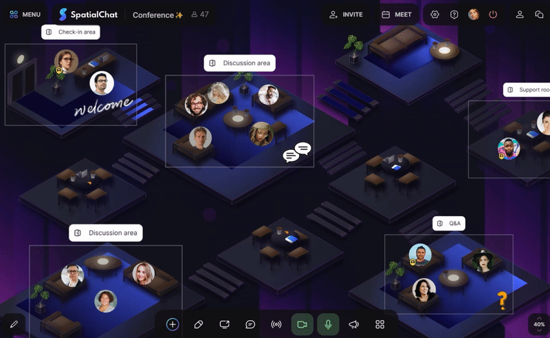 SpatialChat: kumospace alternative
