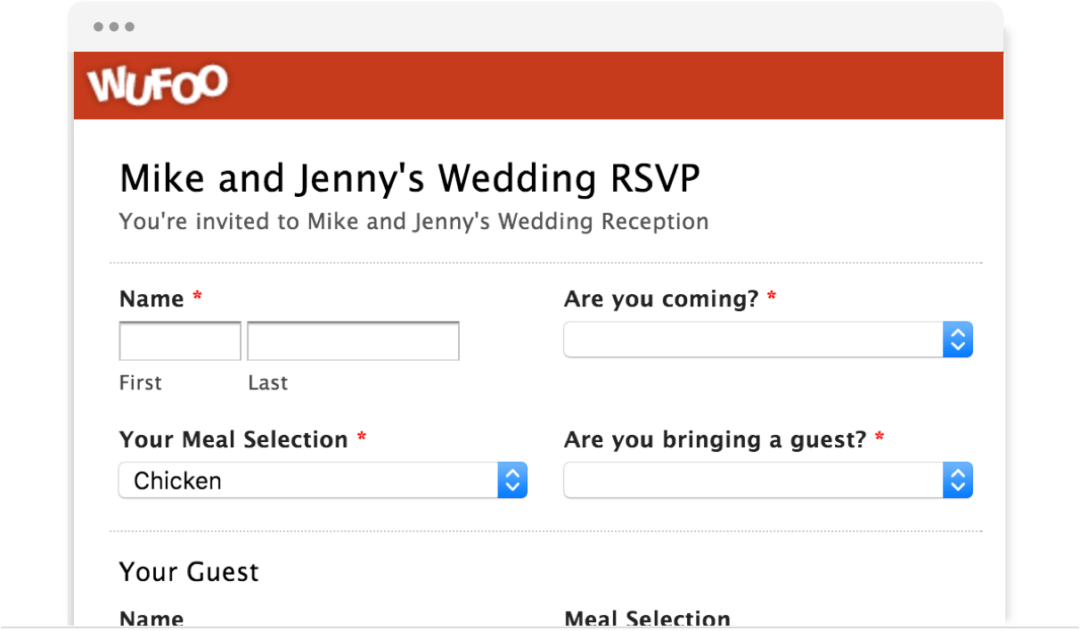 Wufoo: software para la recopilación de datos.