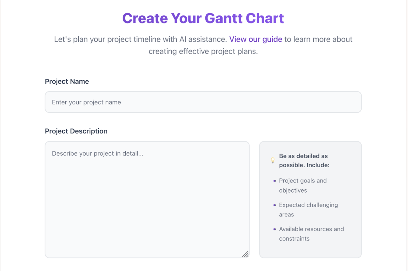 Gantt Chart AI: Auto-generates charts and rich templates from text prompts