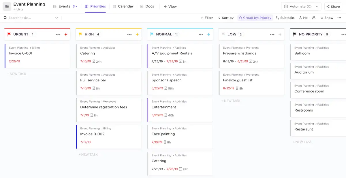 Asana Event Planning Template Hero Image
