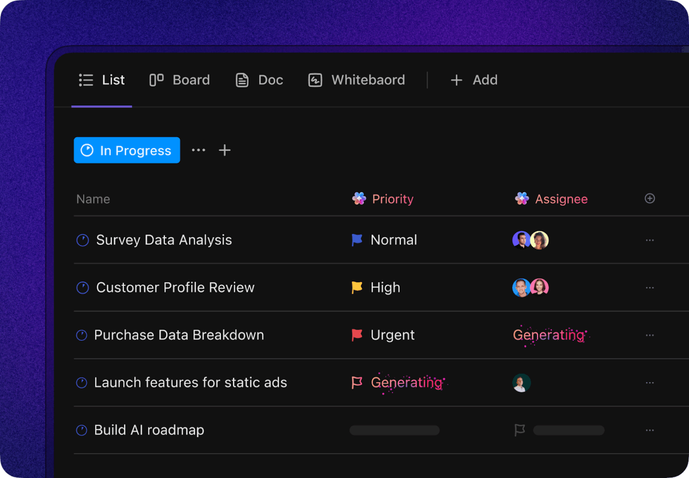 ClickUp Interface