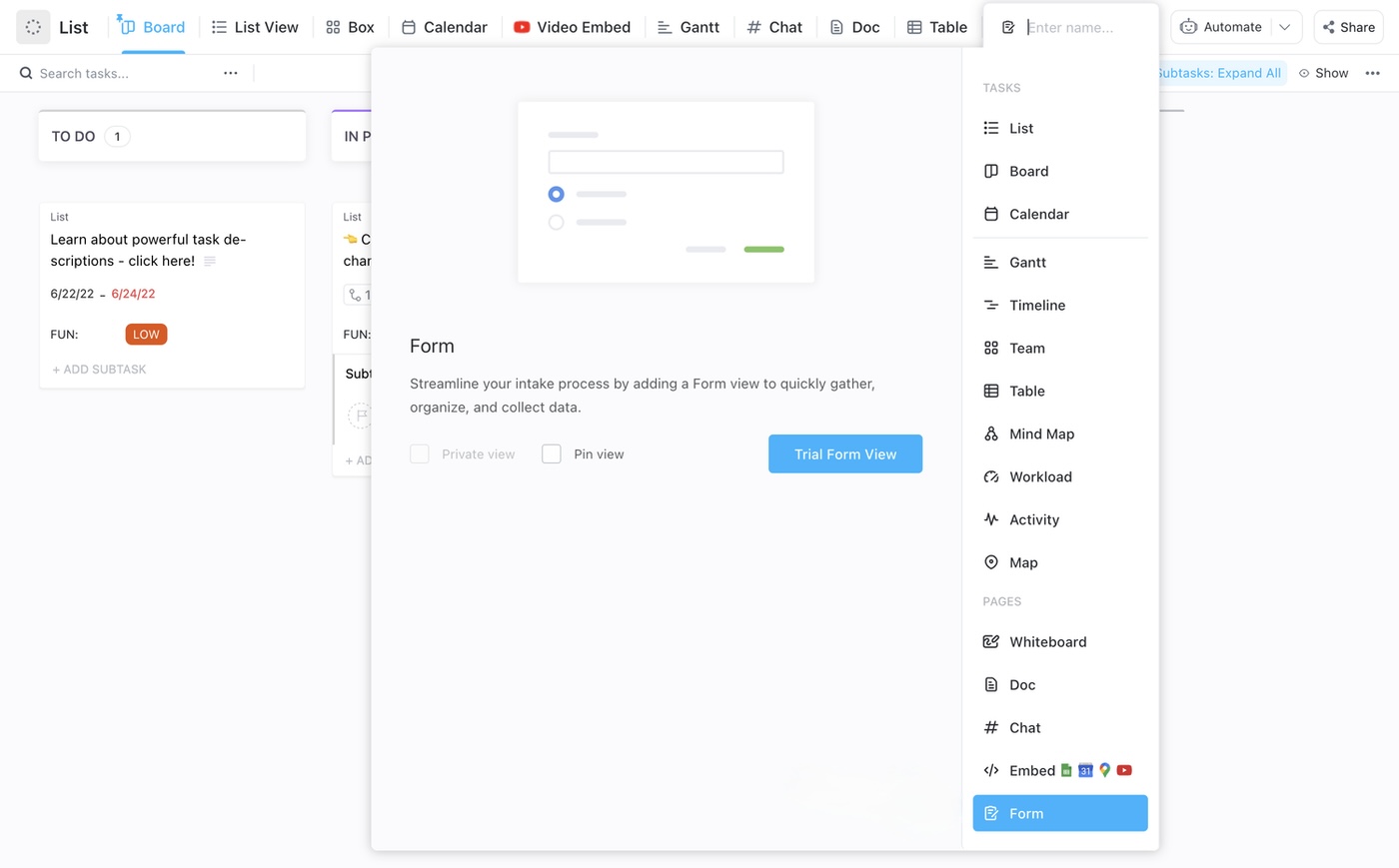 Get started on your form-filling tasks