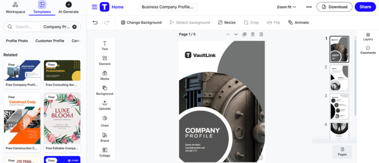 15 Free Company Profile Templates for Any Business | ClickUp