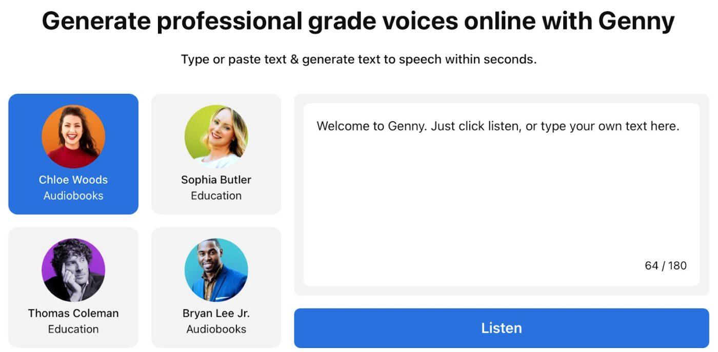 Lovo AI: Get seamless access to professional grade voices