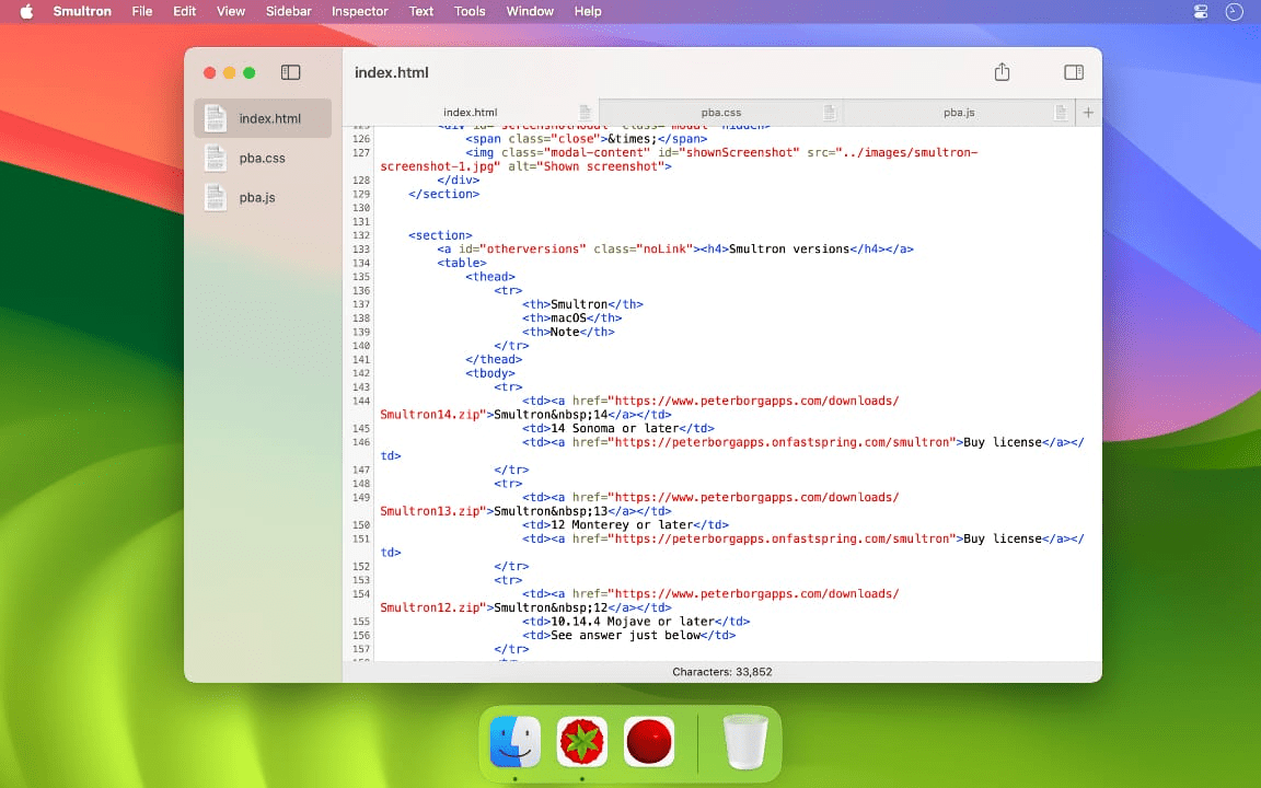 Smultron - notepad++ alternative for mac
