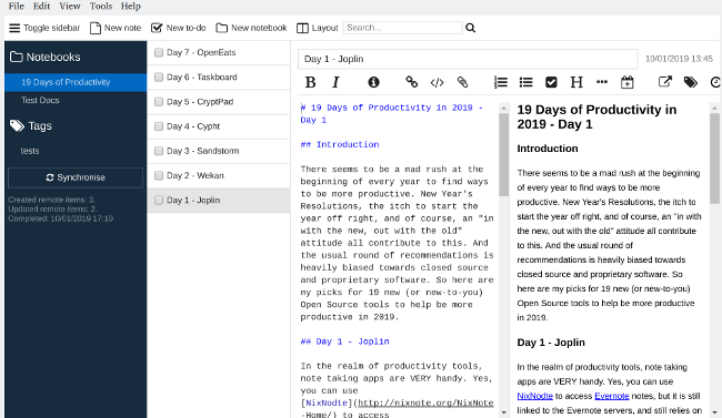 Joplin: Note-taking app that challenges Roam's features