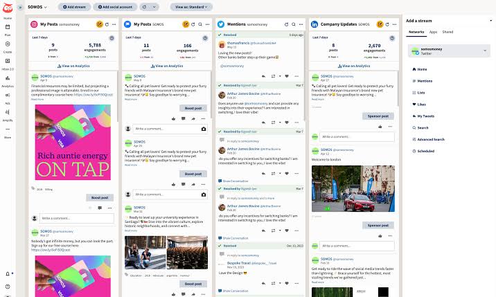 Hootsuite: Social media management small business apps