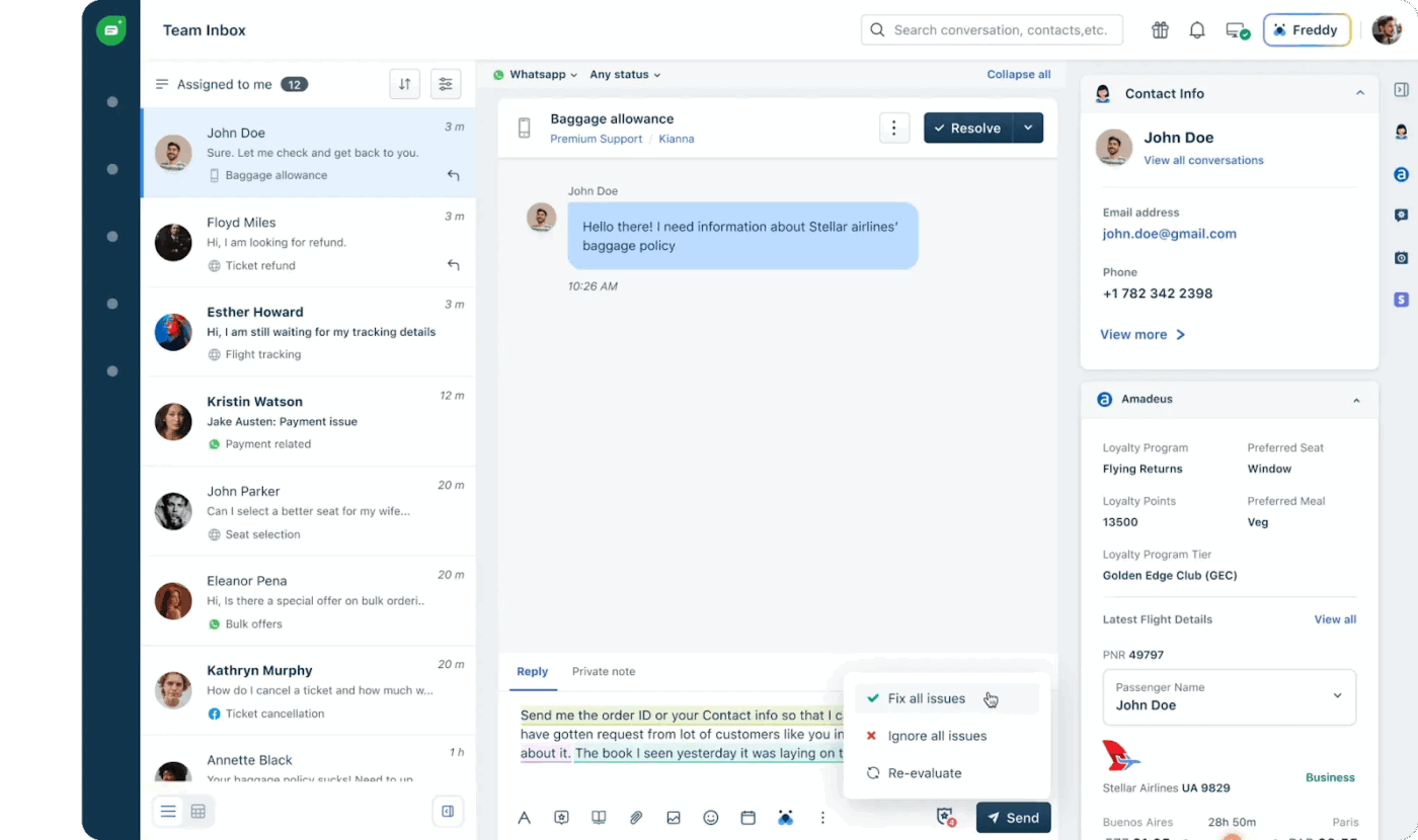 Freshdesk: Leveraging AI for accurate responses and to close knowledge gaps