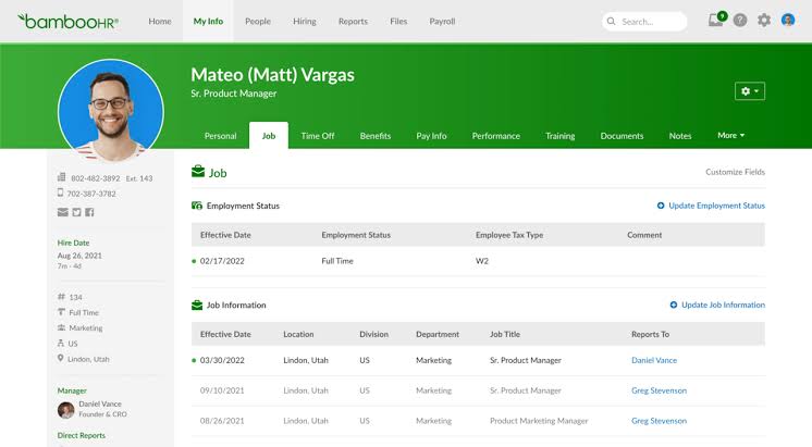 BambooHR: Small business apps with an intuitive interface