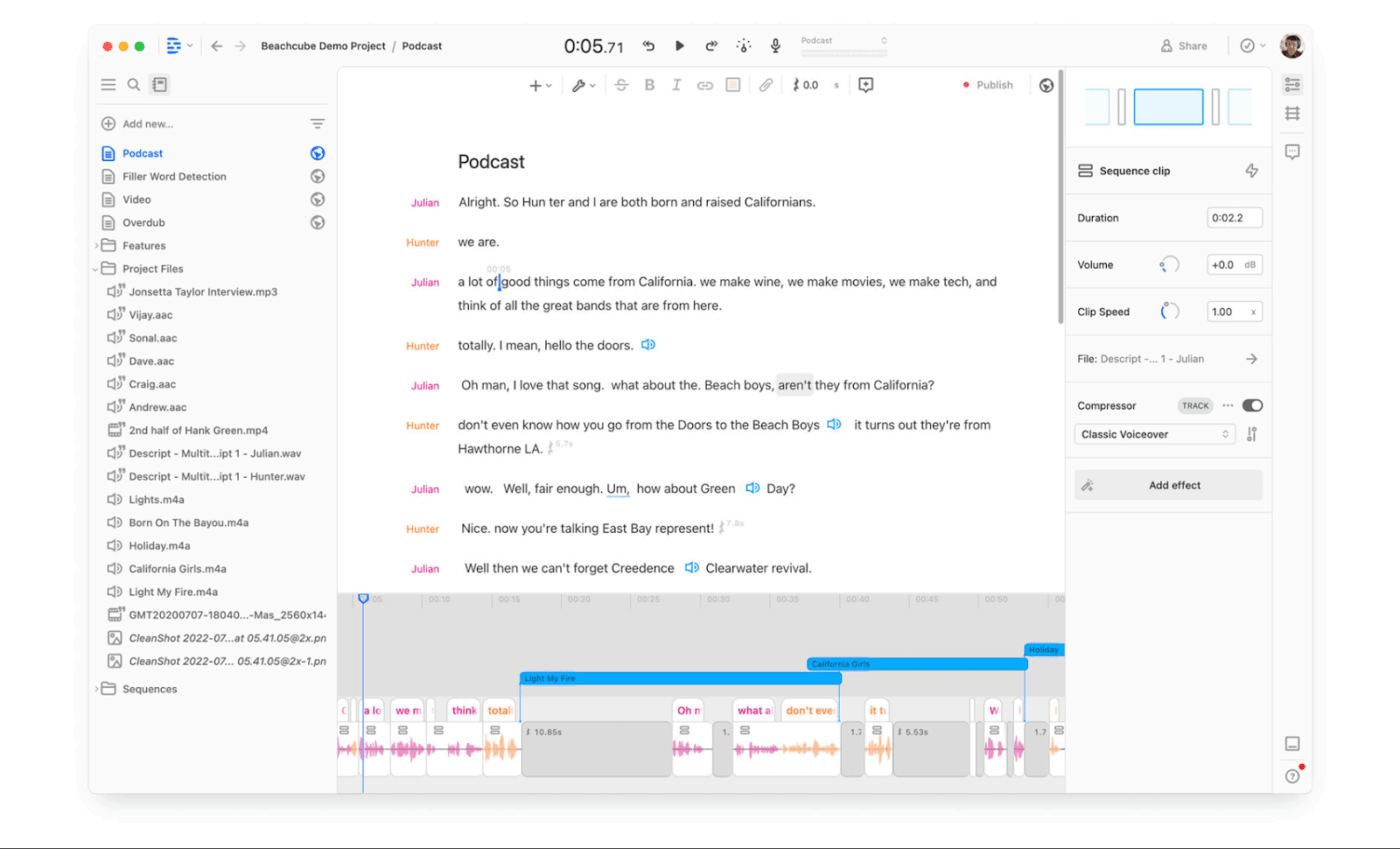 Descript: Audio to Text Converter 