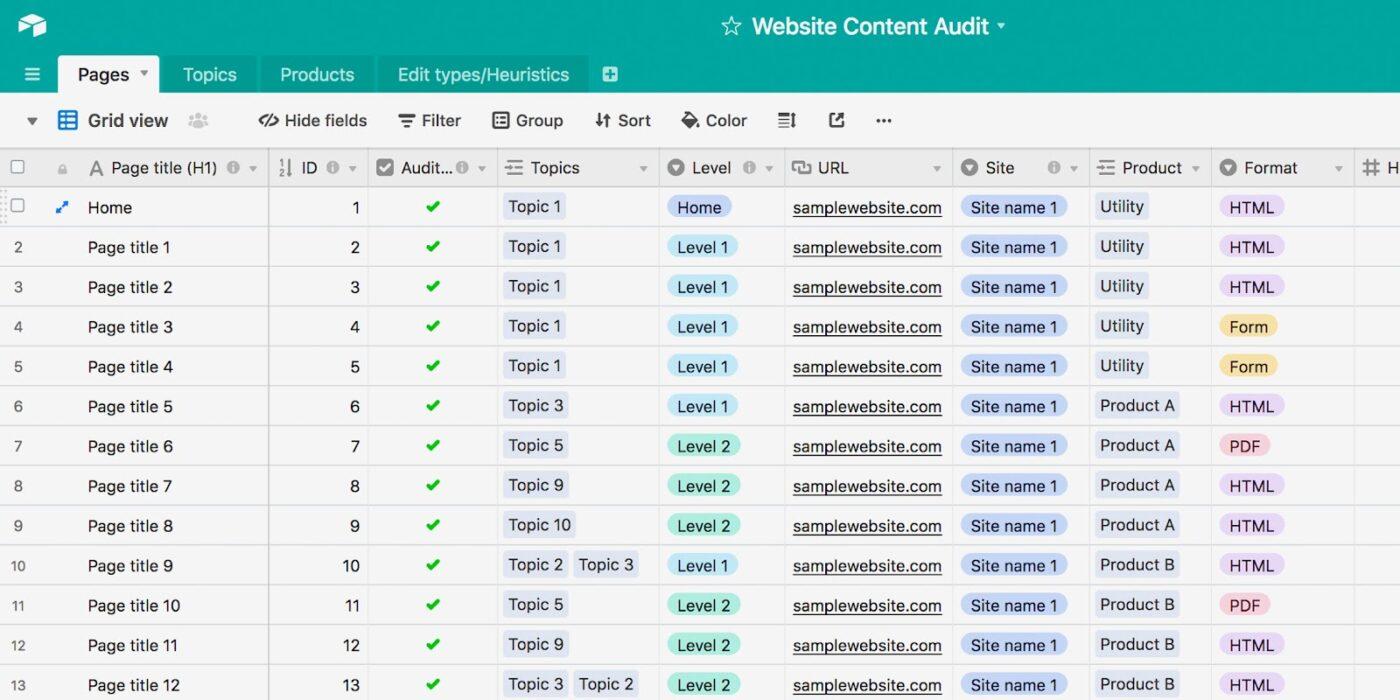 Airtable: Flexible database-style workspace to manage projects, assets, and partners 