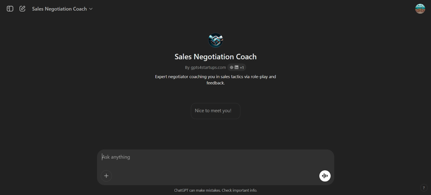 Sales Negotiation Coach