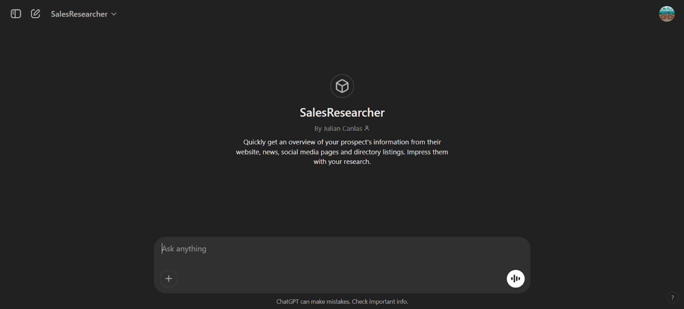 SalesResearcher