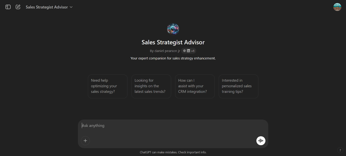 Sales Strategist Advisor