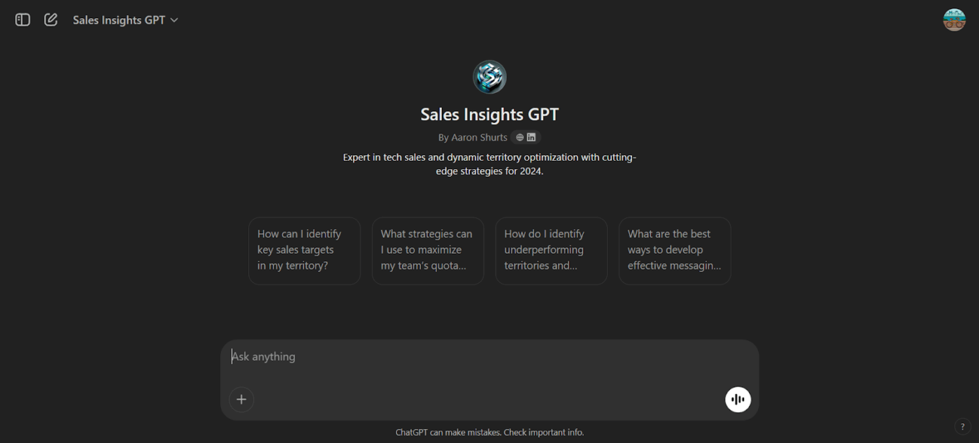 Sales Insights GPT