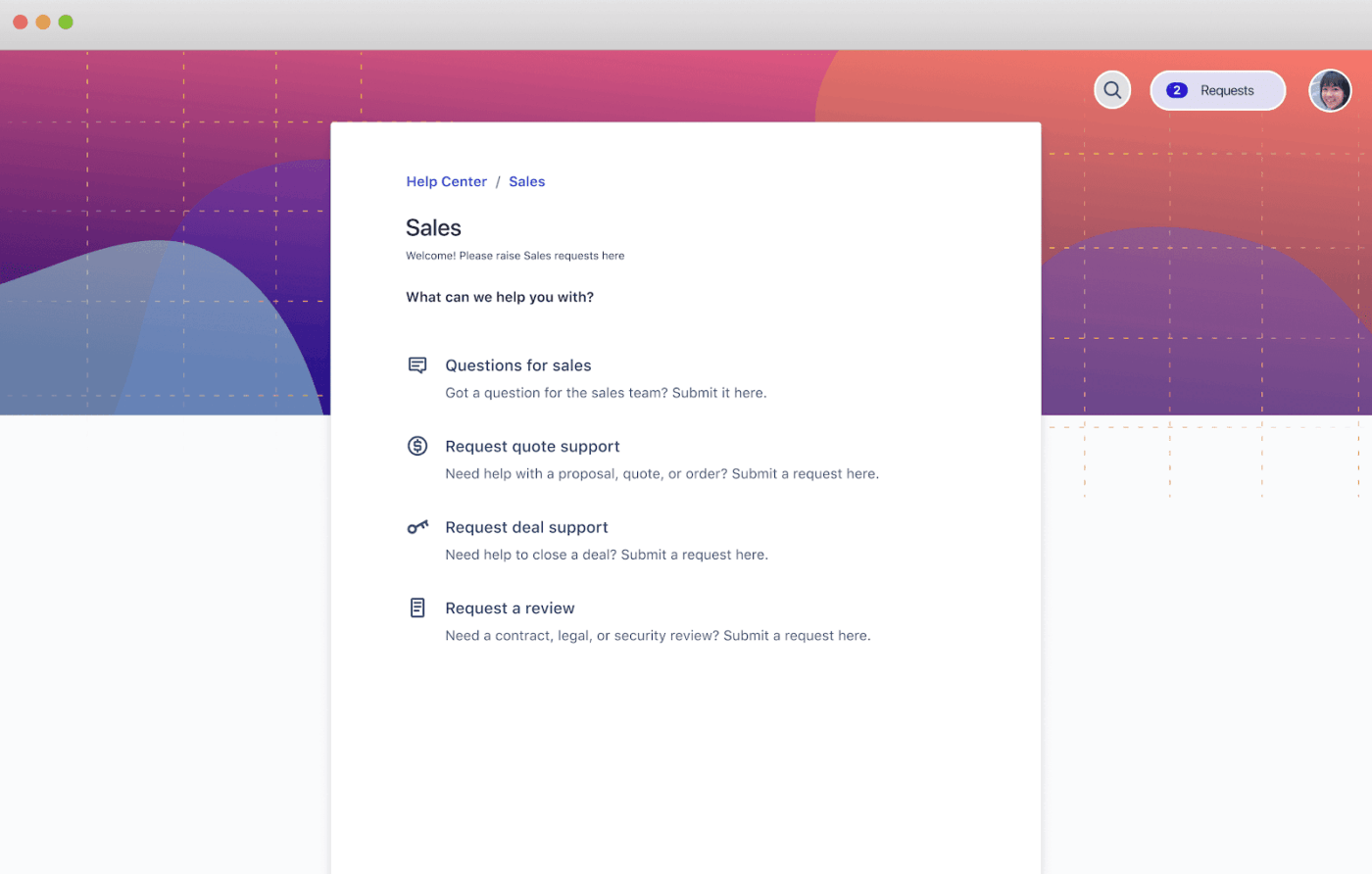 Sales Service Management Template