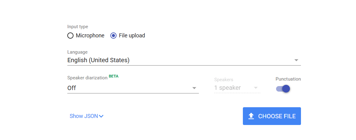 Google Cloud Speech-to-Text