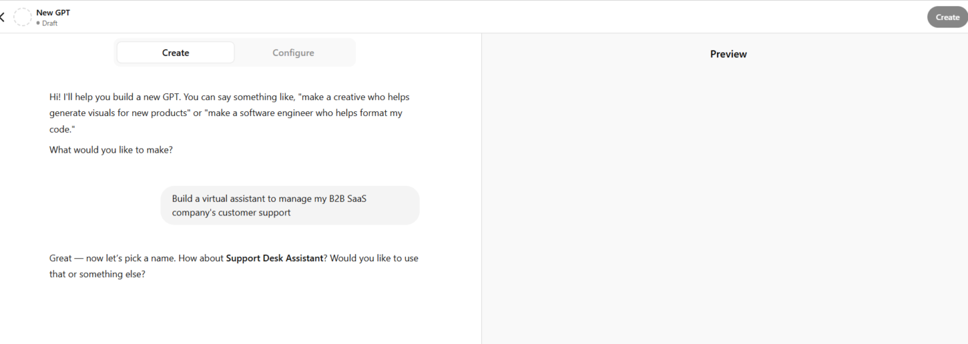 how to create a virtual assistant with chatgpt