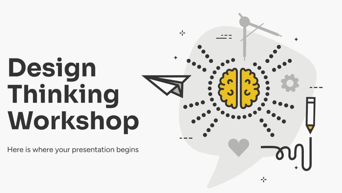 PPT Design Thinking Workshop Template by Slidesgo