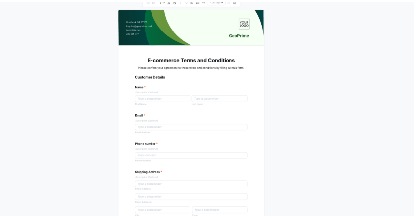 Mẫu Điều khoản và Điều kiện Thương mại Điện tử của Template.Net