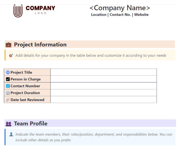  ClickUp Visual Roadmap Document Template : Technical Design Document Template
