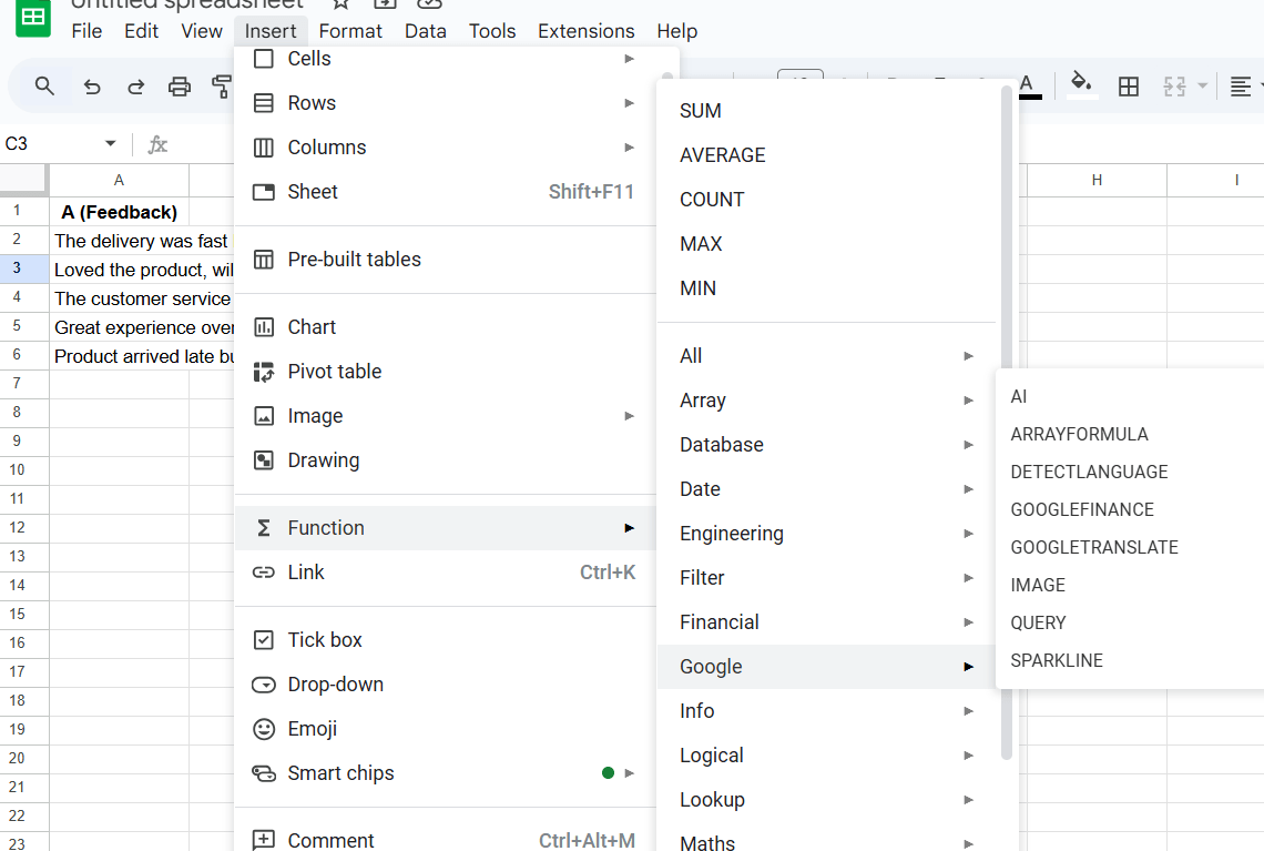 Access AI-powered features in Google Workspace