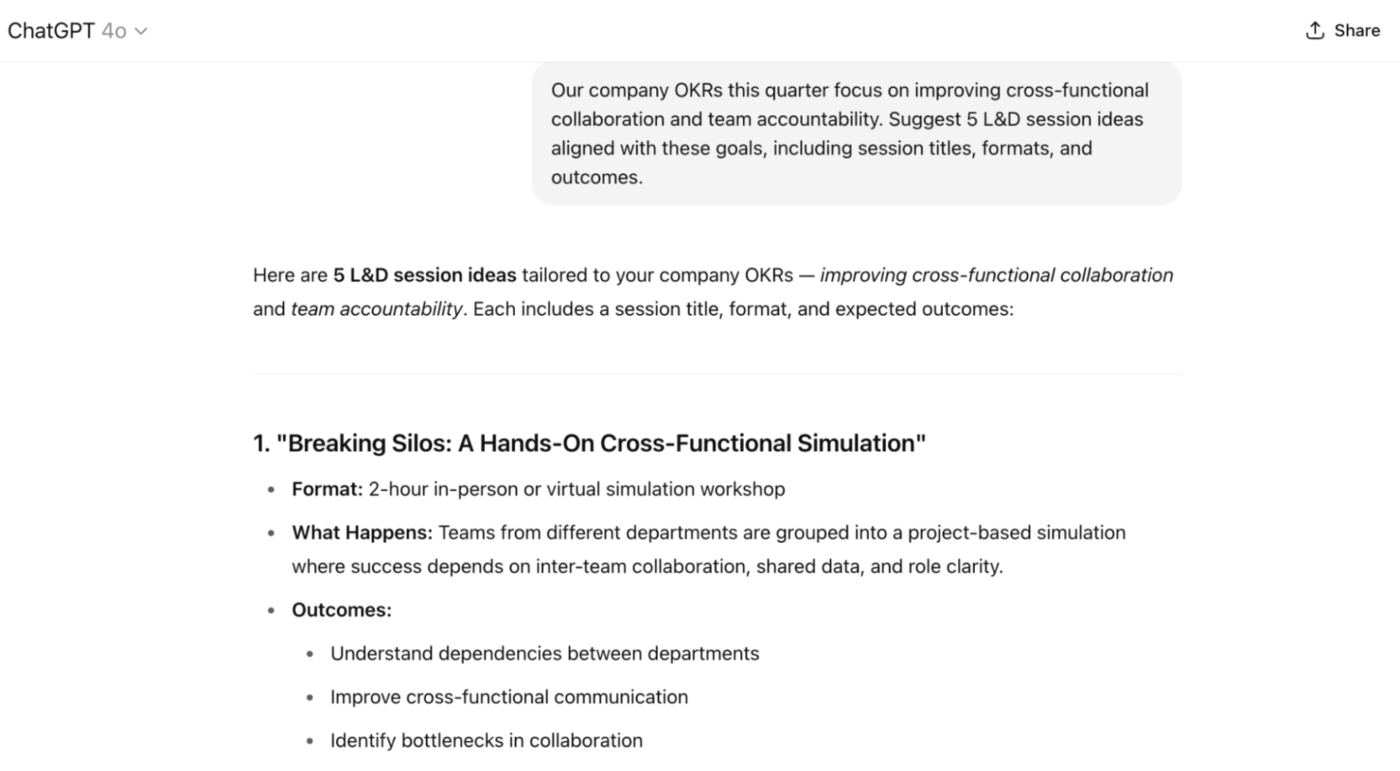 ChatGPT Ideeëngenerator