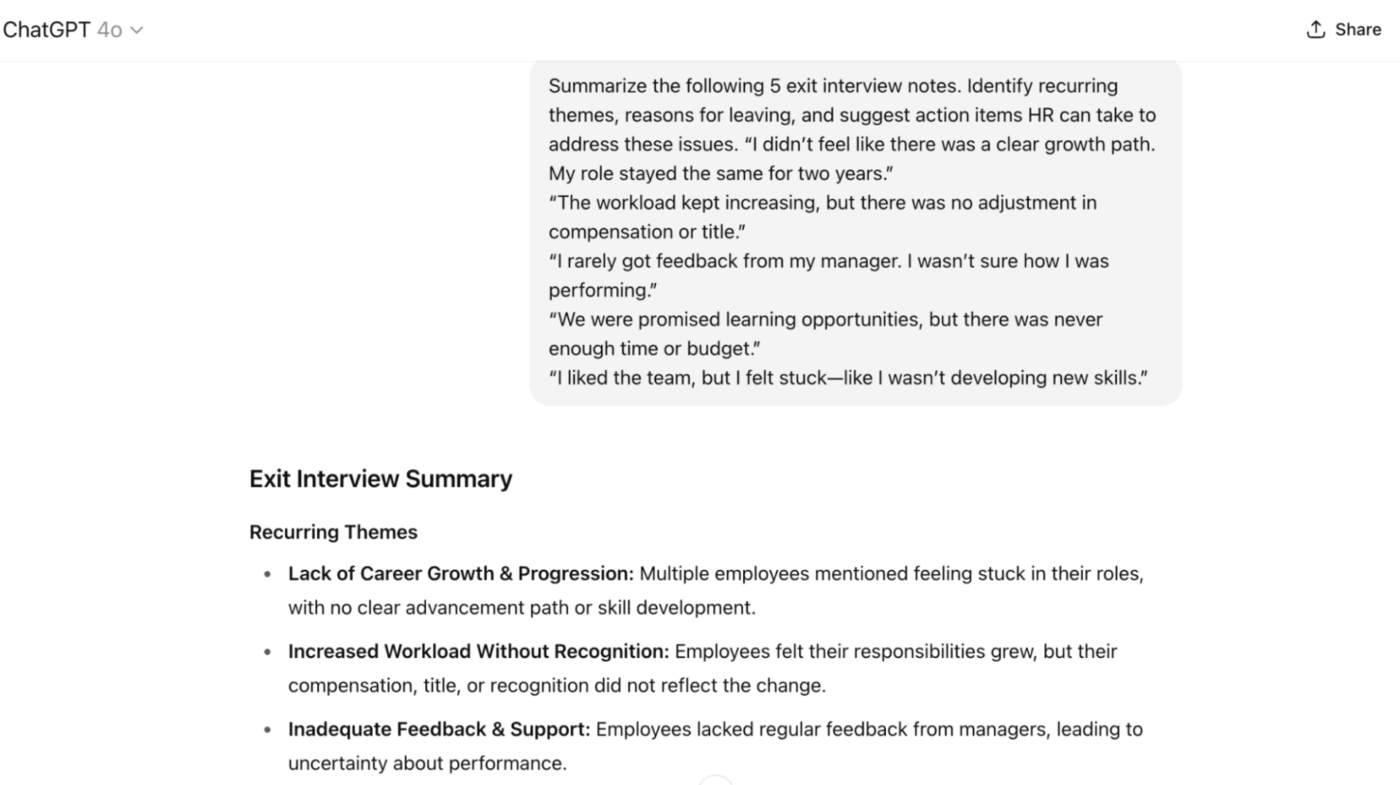 ChatGPT Summarizer: ChatGPT HR-gebruiksscenario's