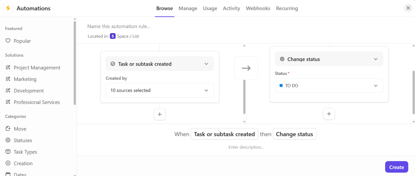 ClickUp Automation