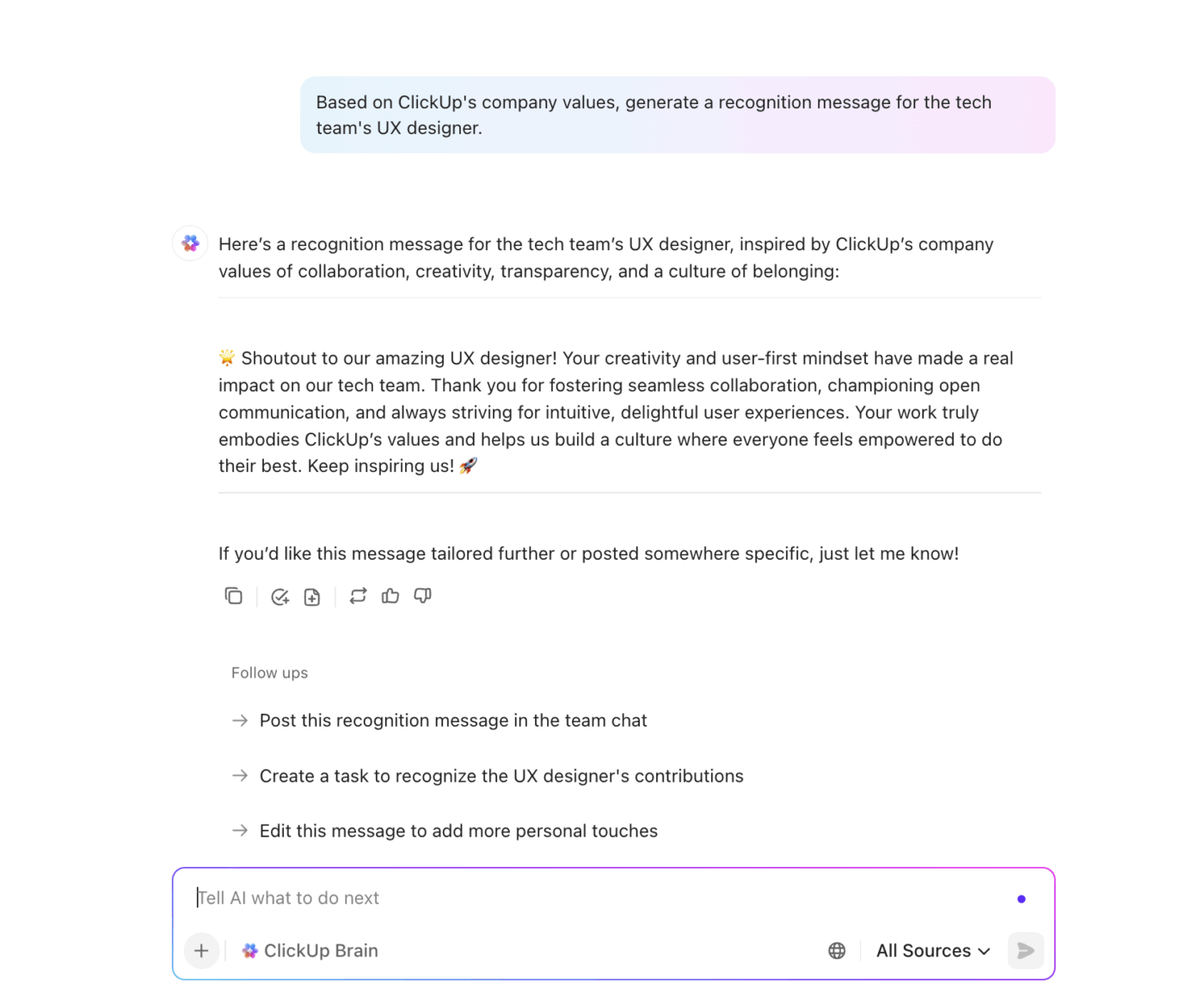 ClickUp Brain 1: ChatGPT HR-gebruiksscenario's