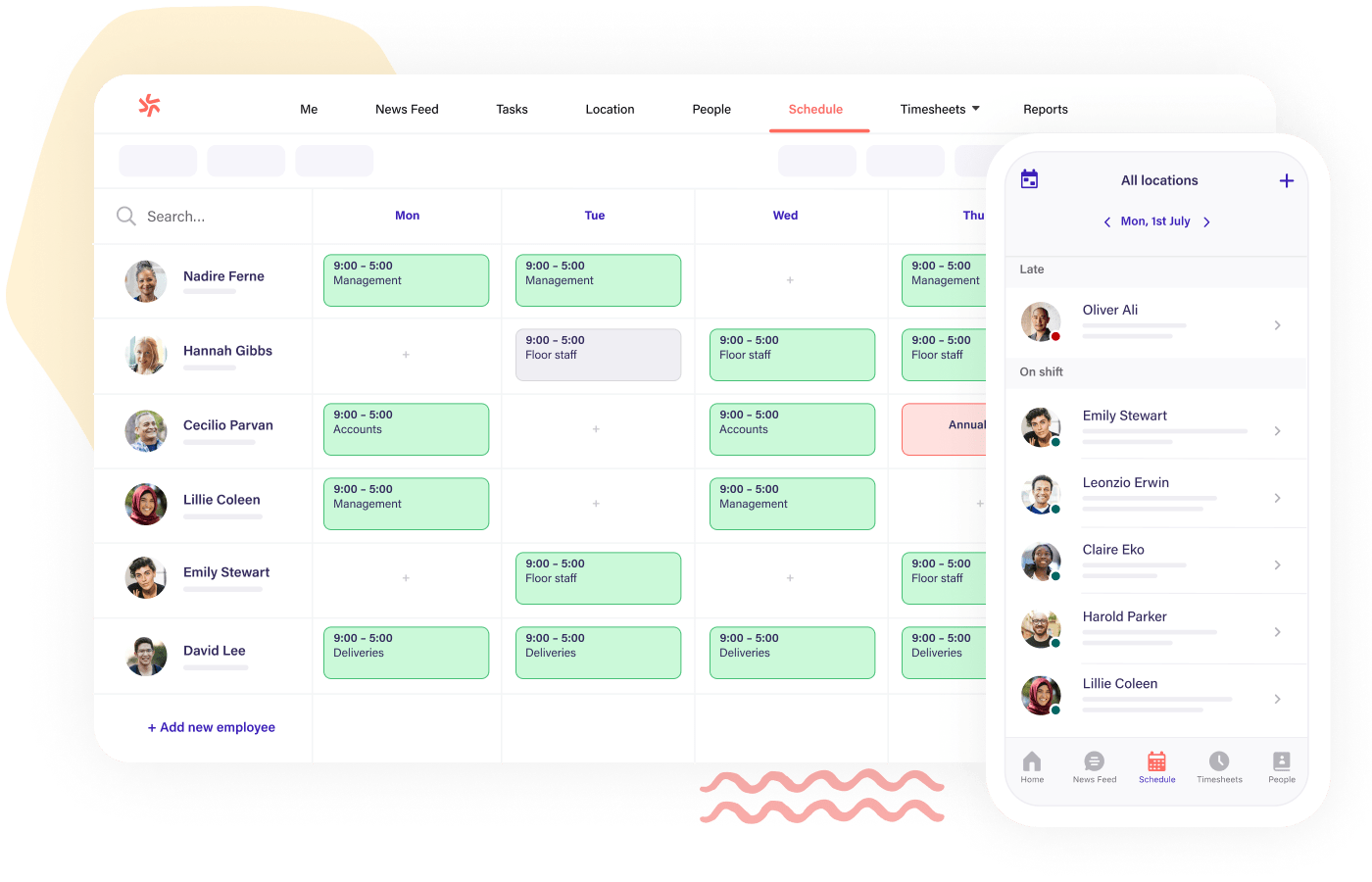 Deputy (ideal para programação de turnos e gestão da força de trabalho): alternativa ao Teambook