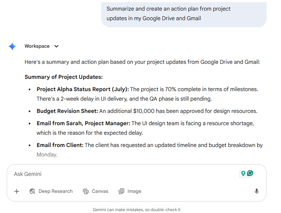 Google Gemini (ideal para produtividade com inteligência artificial no Google Workspace)
