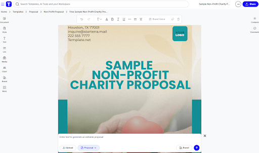 Non-Profit Charity Proposal Template by Template.Net