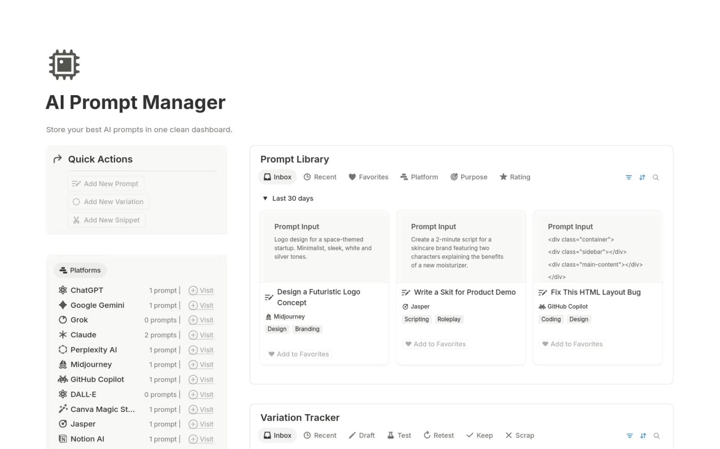 Notion AI Dashboard : Martin AI Alternatives