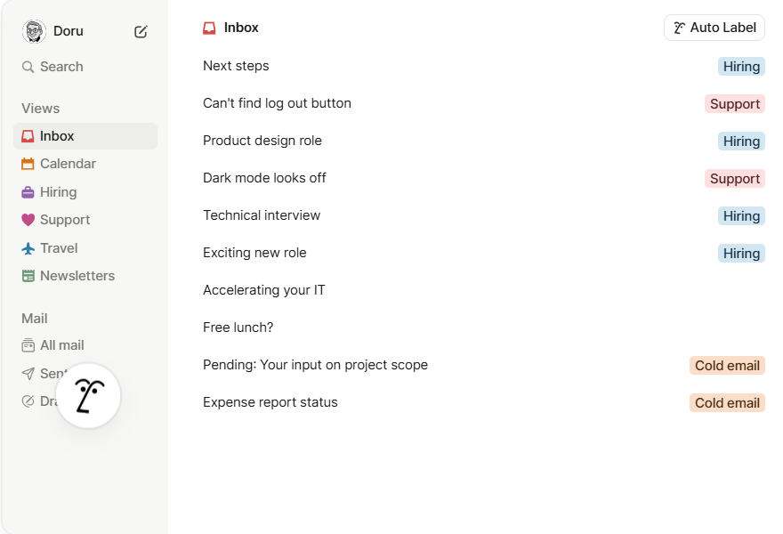 Features Notion Mail offers in free or paid plans